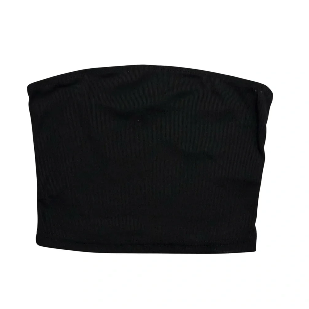 Shein Ribbed Cropped Tube Top - Picture 1 of 3